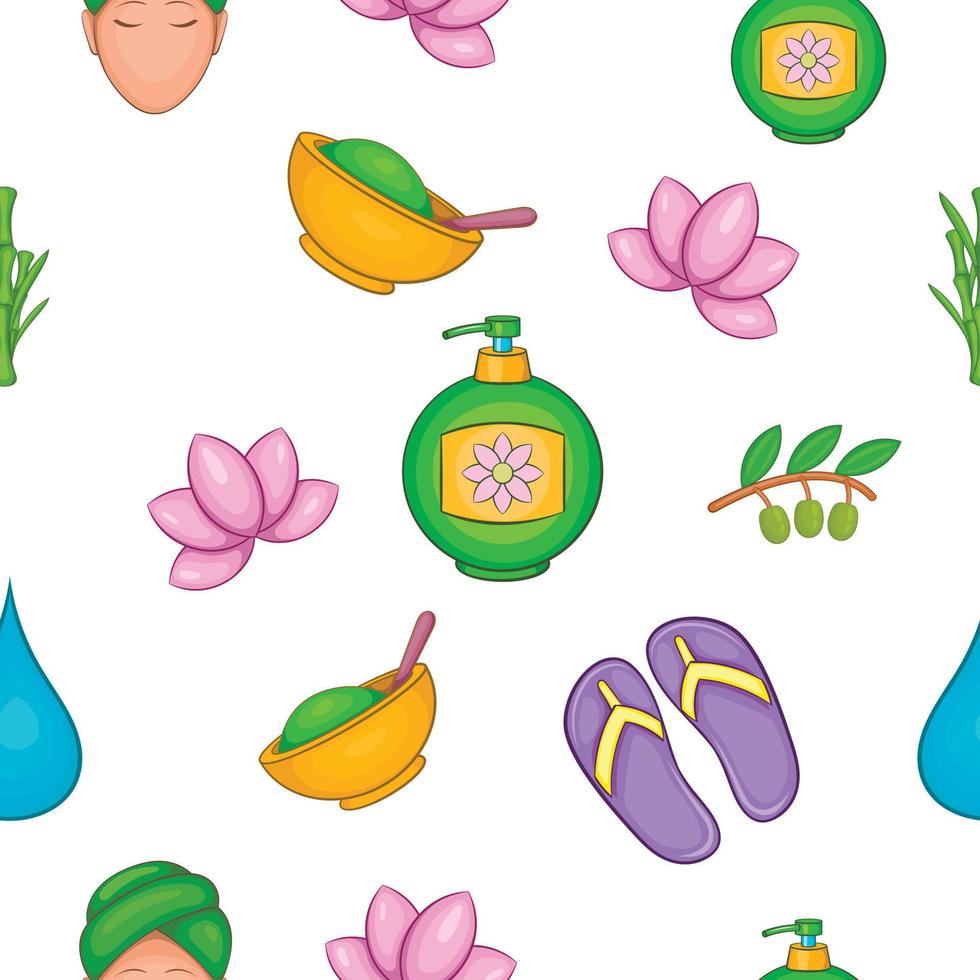 Beauty pattern, cartoon style vector