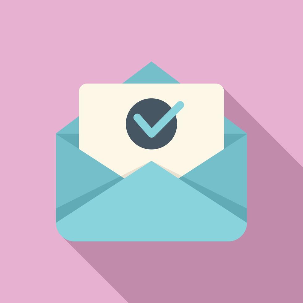 Subscribe email icon flat vector. Button letter vector