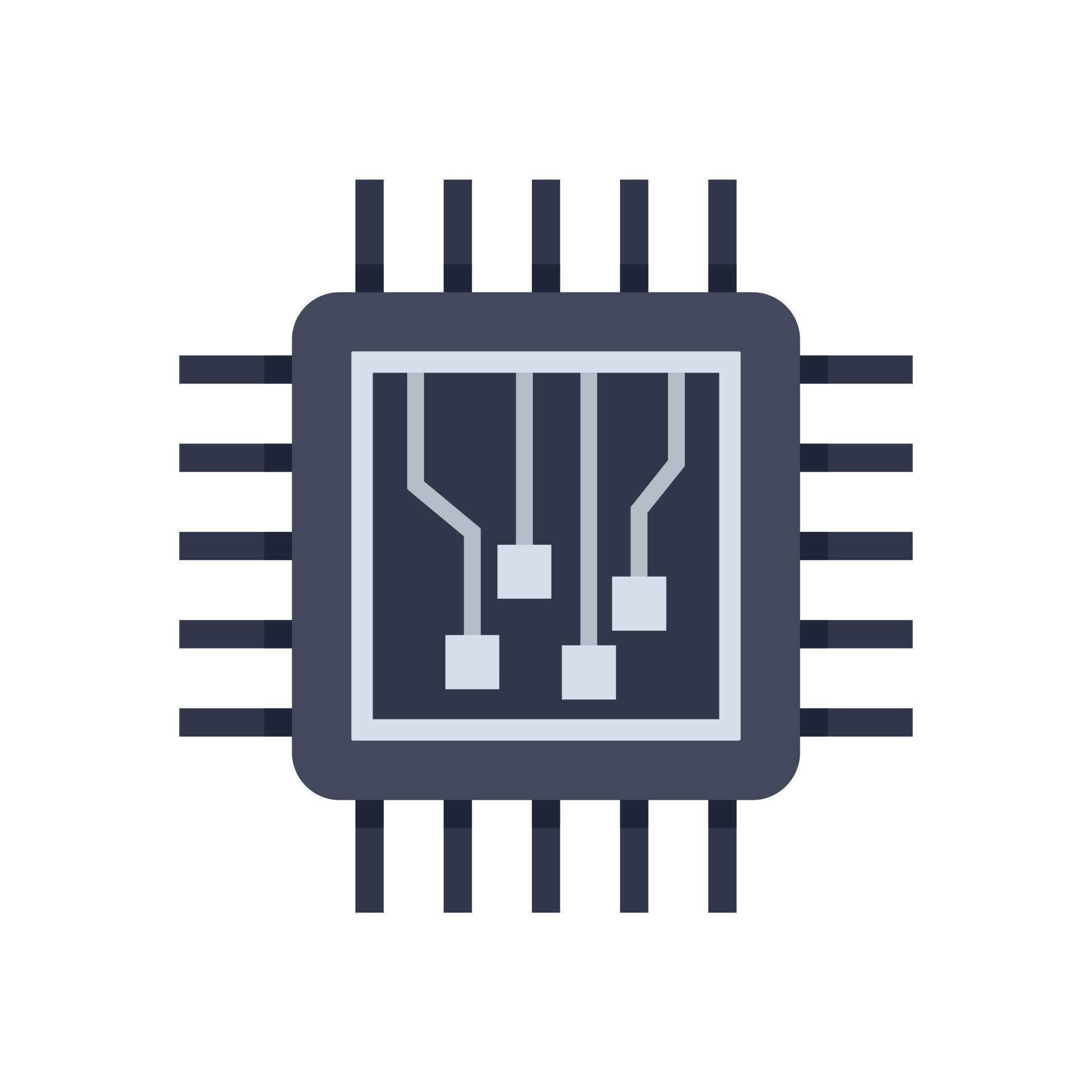 Machine learning processor icon flat isolated vector 14866227 Vector ...