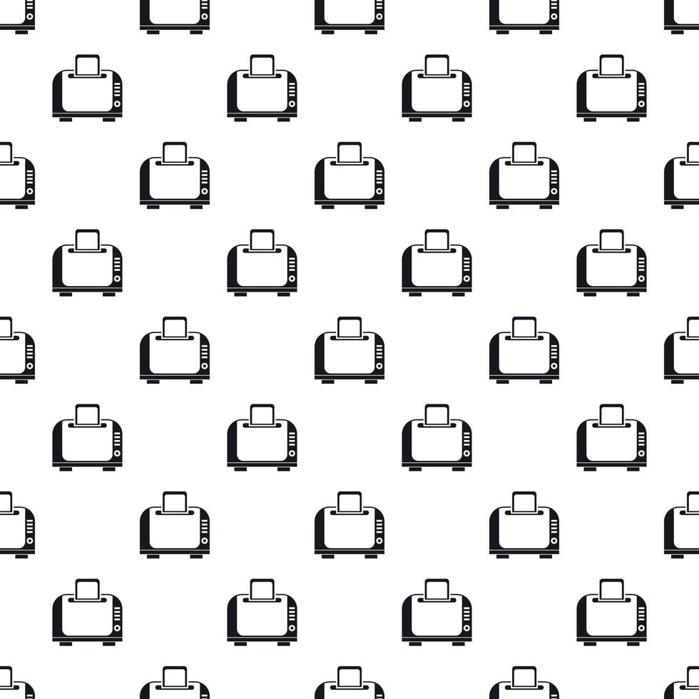 Toaster pattern, simple style vector