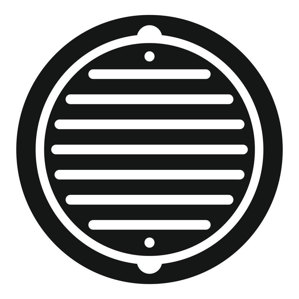 Gutter manhole icon simple vector. City road vector