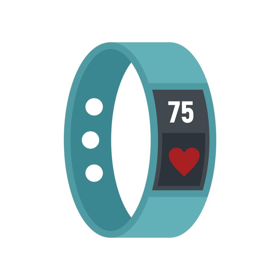 Fitness bracelet icon flat isolated vector