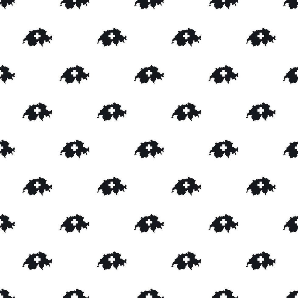 Map of Switzerland pattern, simple style vector