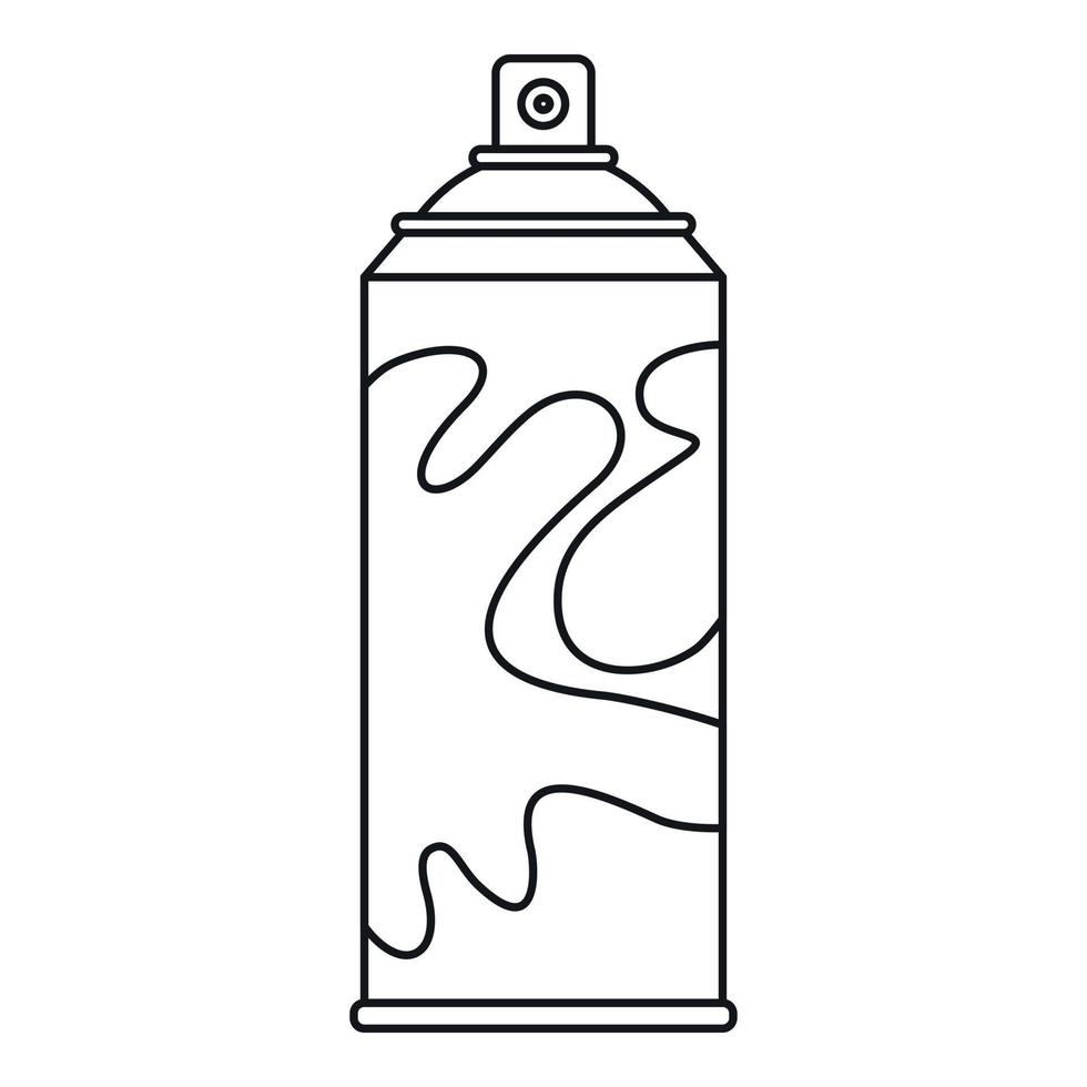 Colored spray icon, outline style vector
