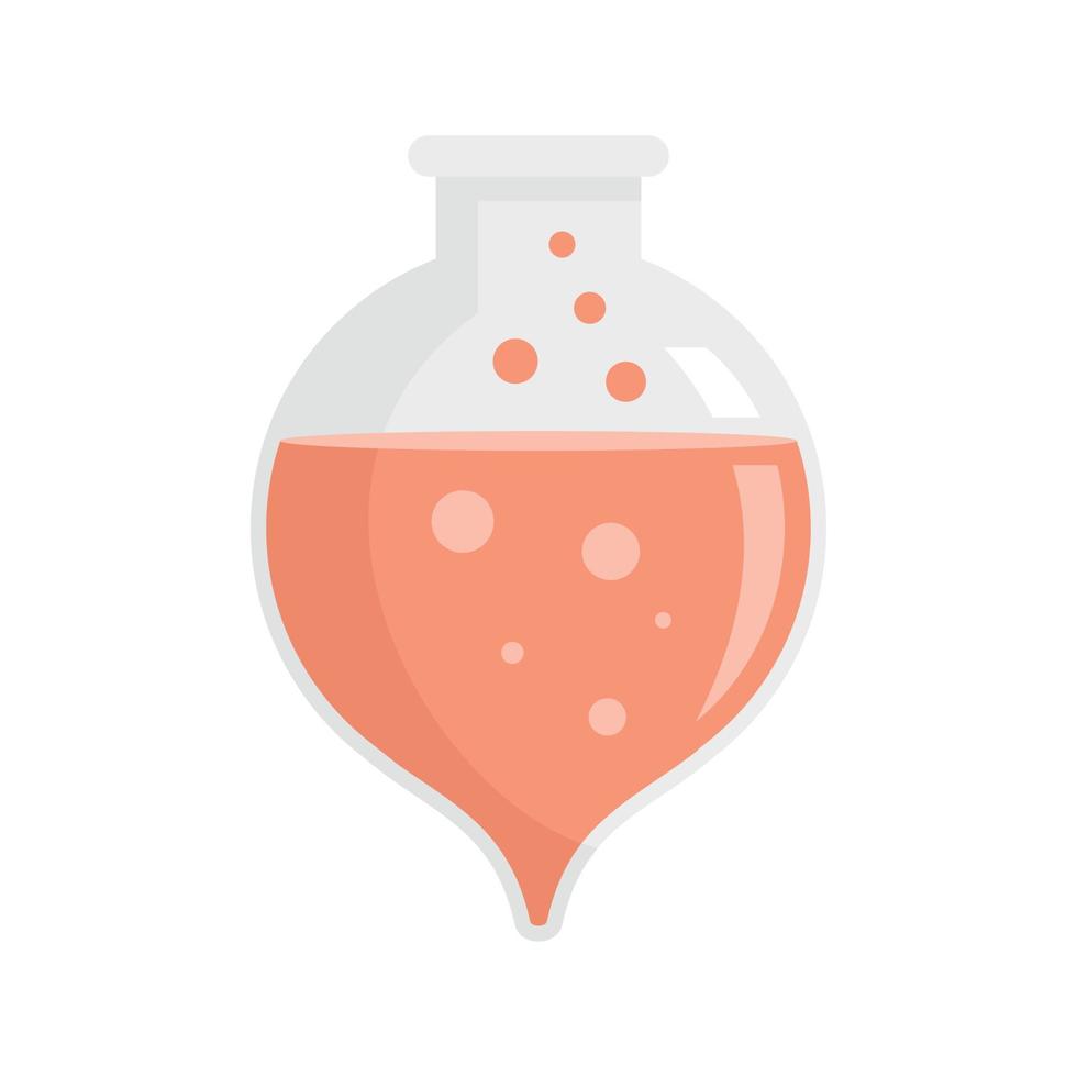 Hospital boiling flask icon flat isolated vector