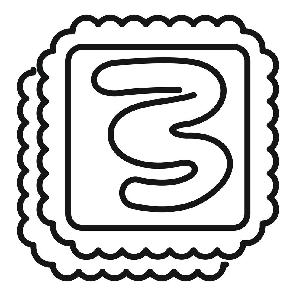 Chocolate paste biscuit icon outline vector. Spread jar vector