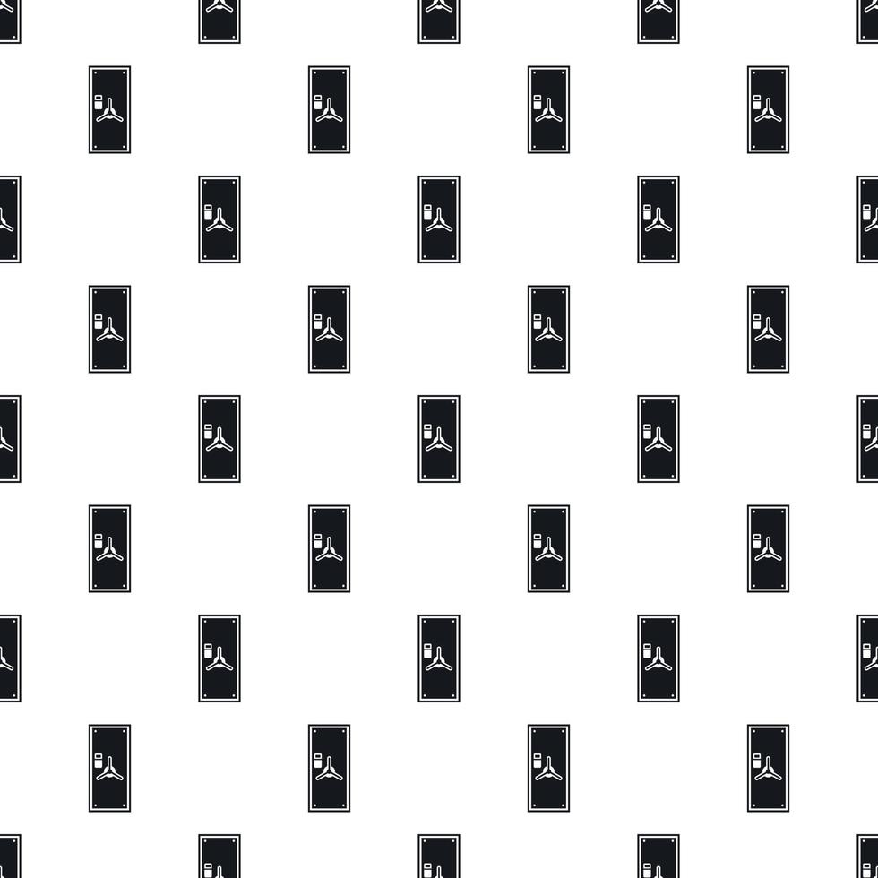 Safe door pattern, simple style vector
