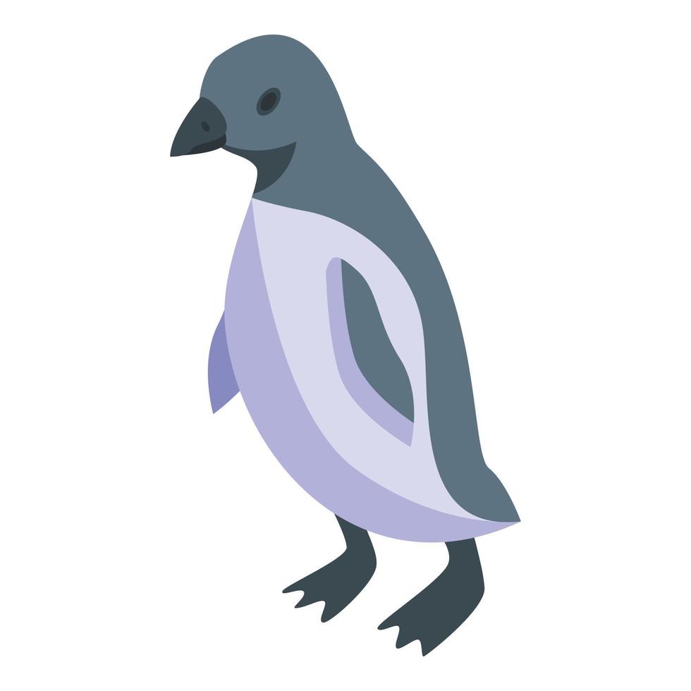 pingüino animal icono vector isométrico. viajes argentinos