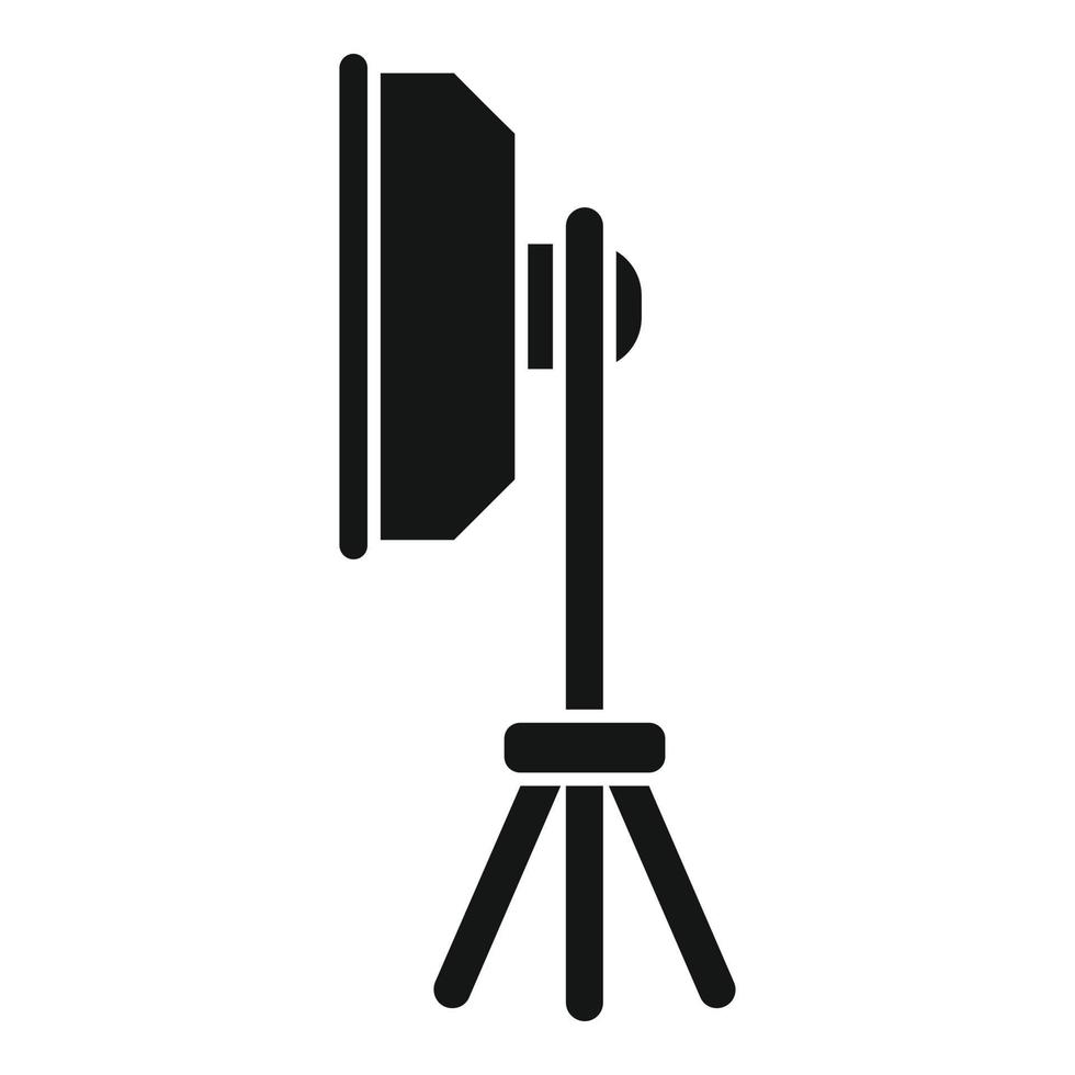 Cinema spotlight icon simple vector. Film video vector