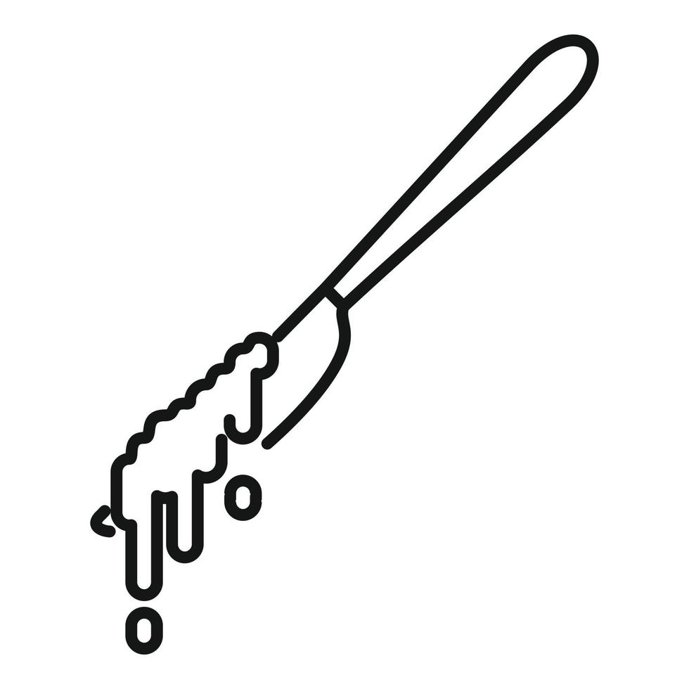 Fresh cocoa cream icon outline vector. Paste jar vector
