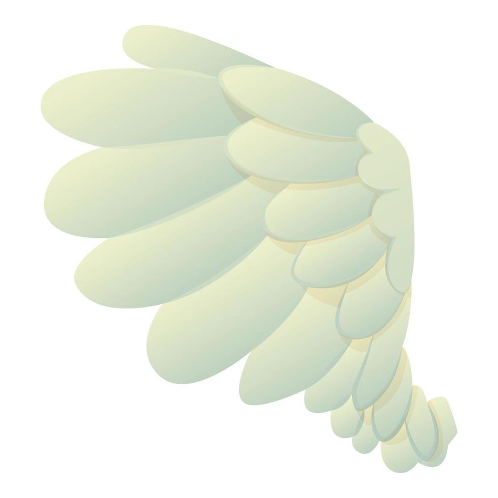 icono de ala de paloma, estilo de dibujos animados vector