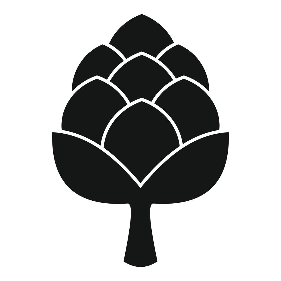 Cooking artichoke icon simple vector. Food plant vector