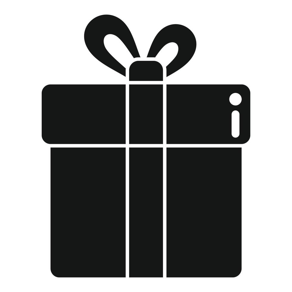 Donate gift box icon simple vector. Help hand vector