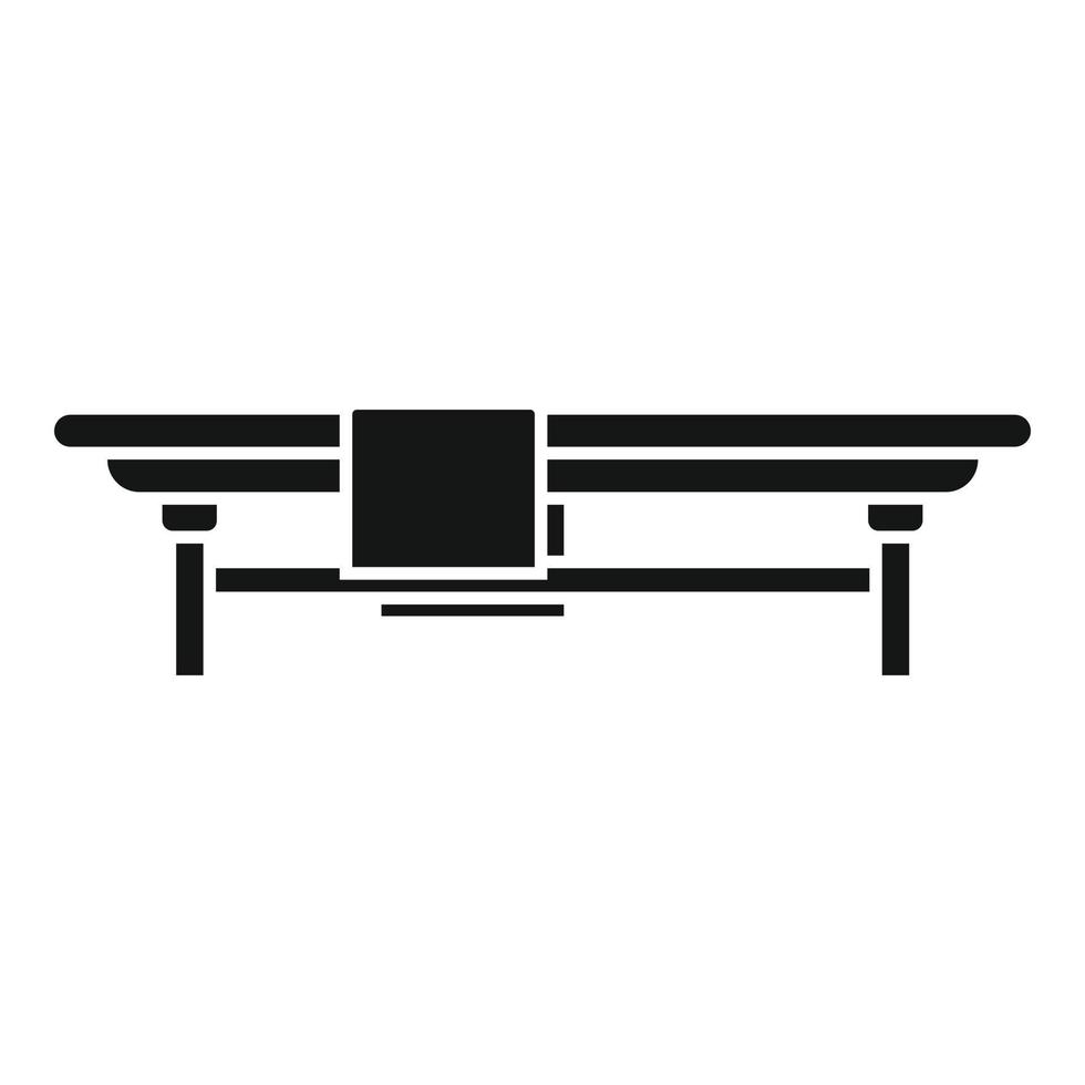 Locker room bench icon simple vector. School sport vector
