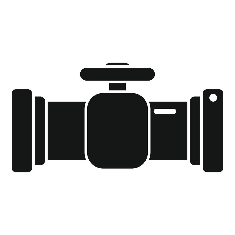 Pipe tap icon simple vector. Pipeline drain vector