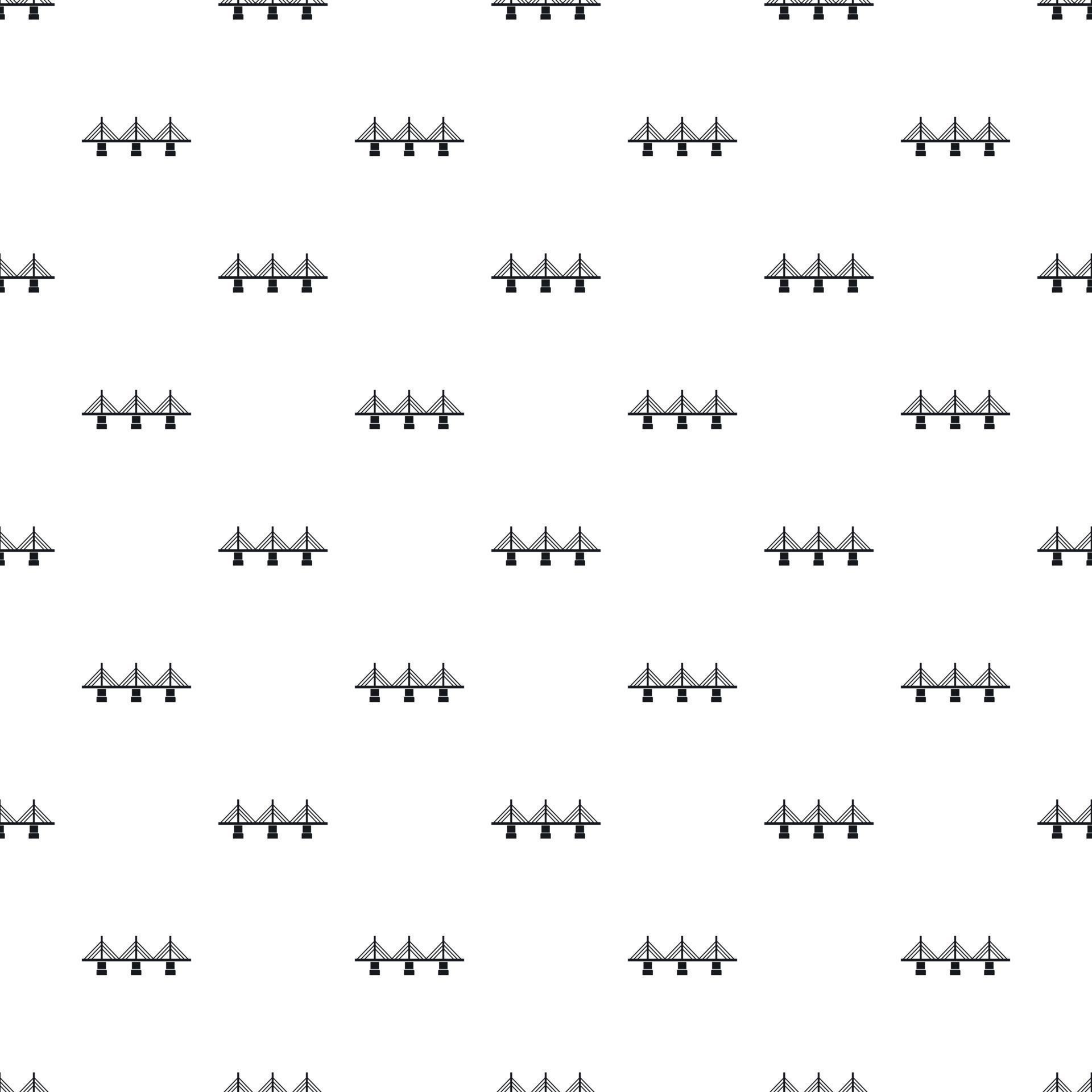 Bridge with triangular supports pattern 14866549 Vector Art at Vecteezy