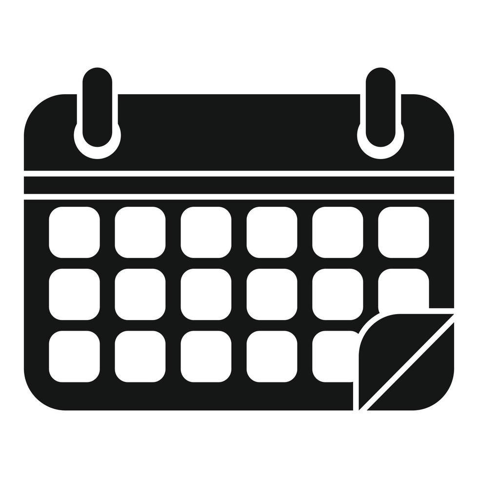 icono de ayuda de calendario vector simple. Apoyo administrativo