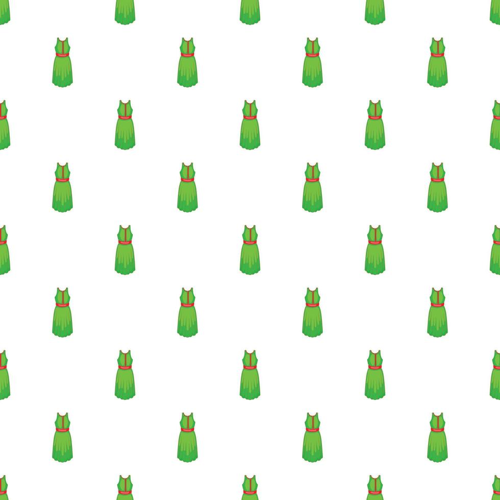 Womens dress pattern, cartoon style vector