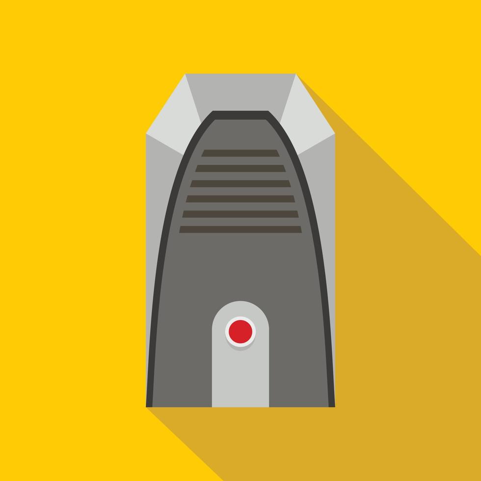 Modern heater icon, flat style vector