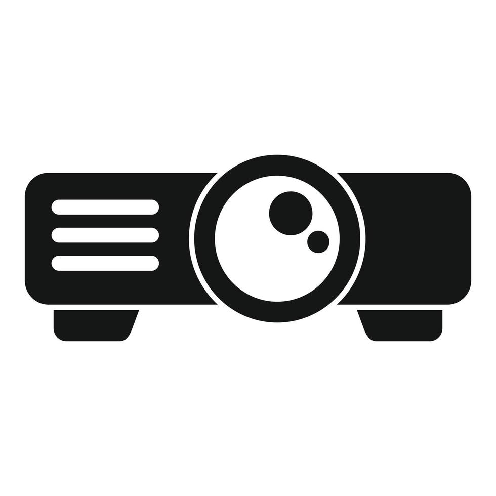 Movie projector icon simple vector. Film cinema vector