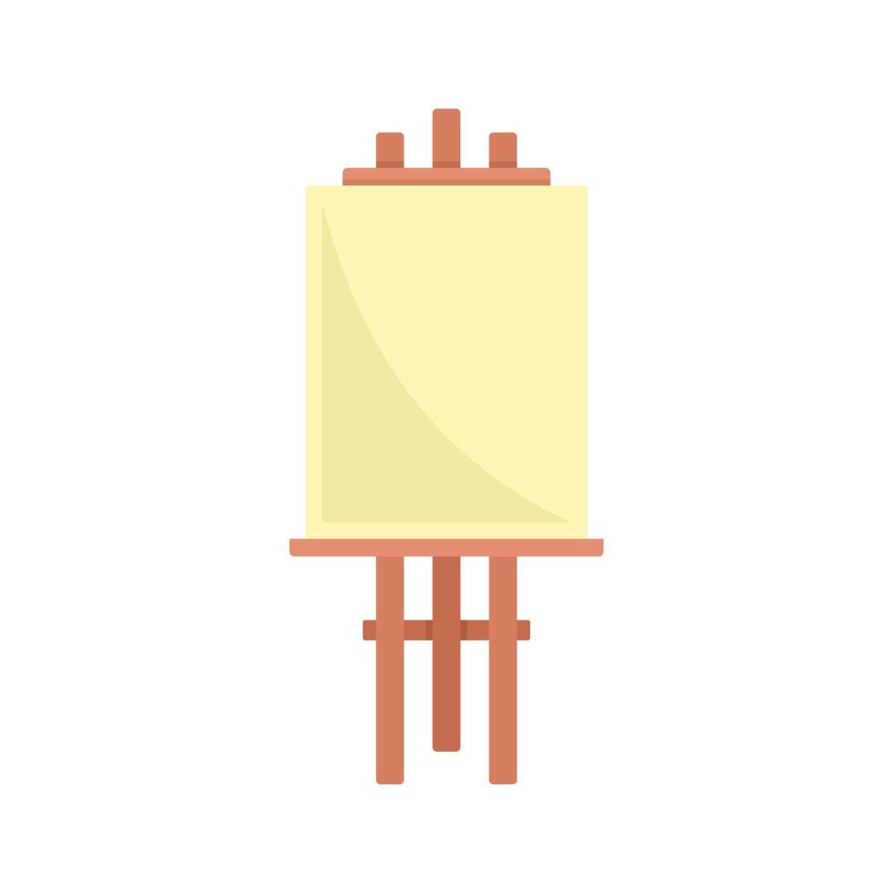 Gallery easel icon flat isolated vector