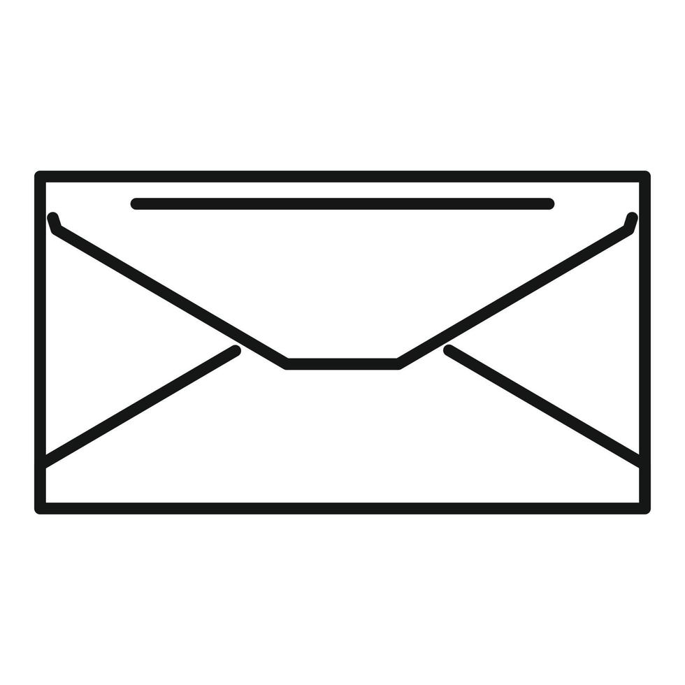 Pictogram envelope icon outline vector. Mail letter vector