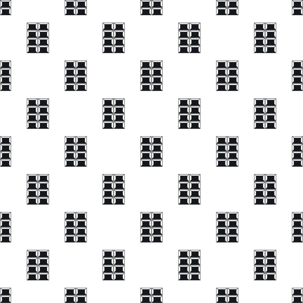 Chocolate pattern, simple style vector