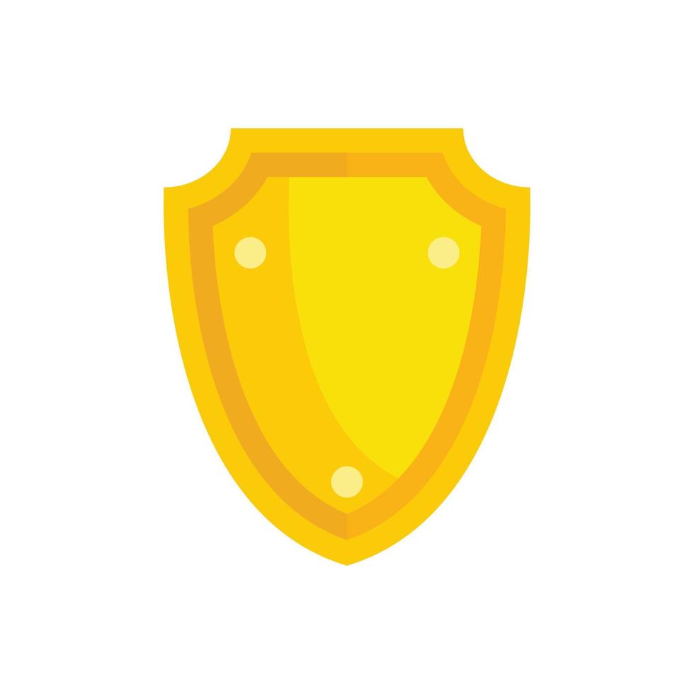 Home security shield icon flat isolated vector