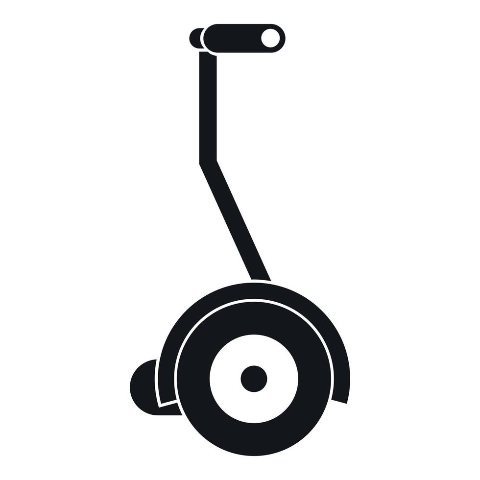 Electrical self balancing scooter icon vector