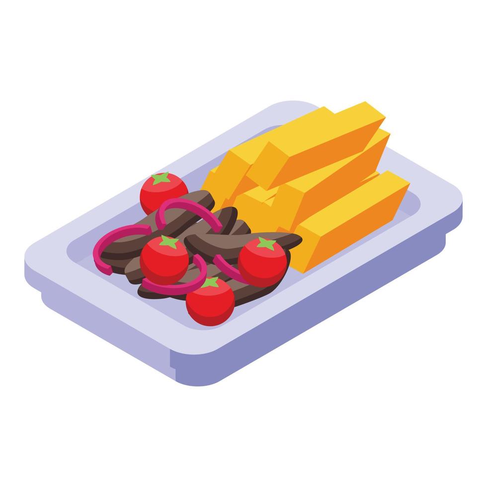 Tomato food icon isometric vector. Peri cuisine vector