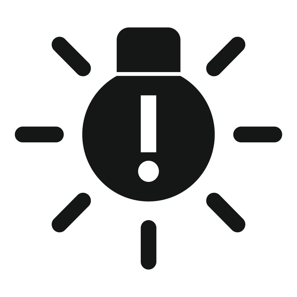 Dashboard light icon simple vector. Car engine vector