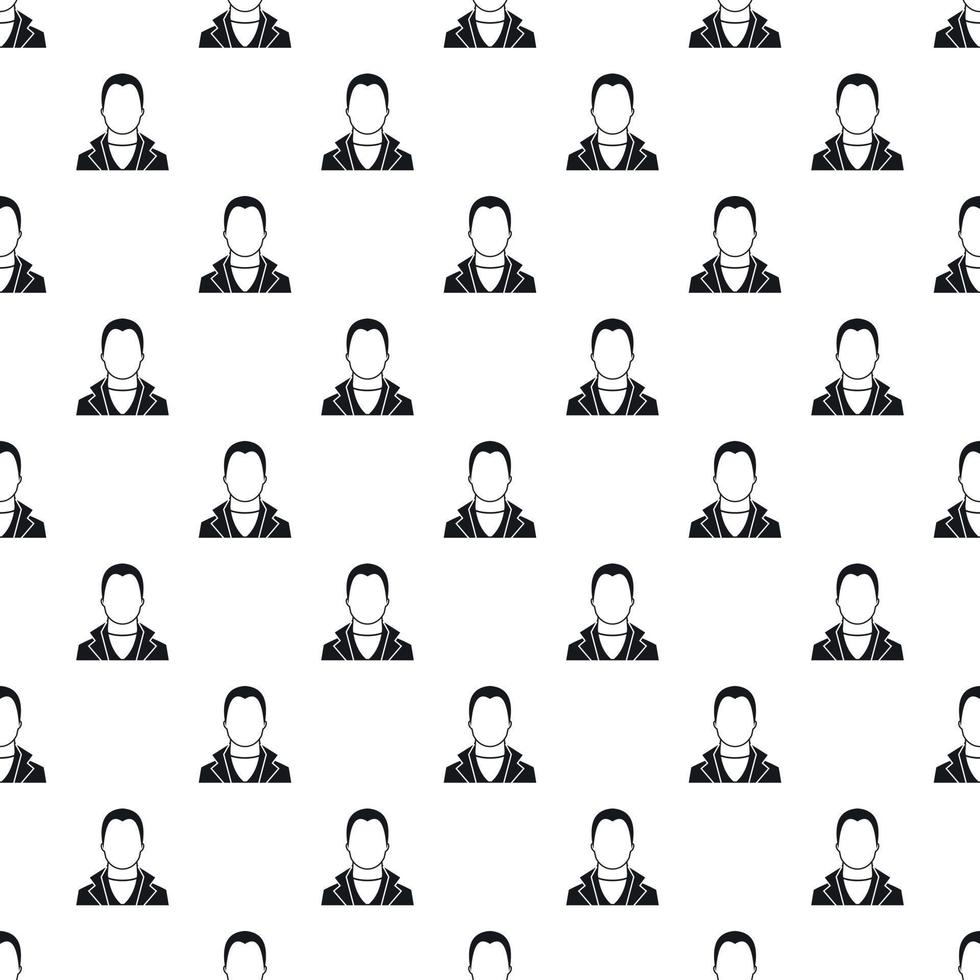 Full male avatar pattern, simple style vector