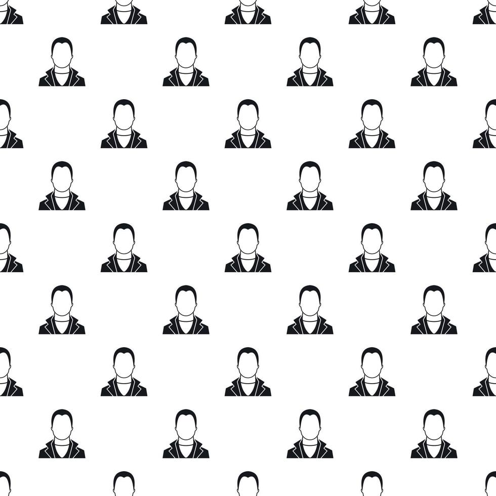 Full male avatar pattern, simple style vector