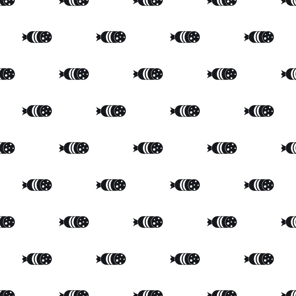 Salami pattern, simple style vector