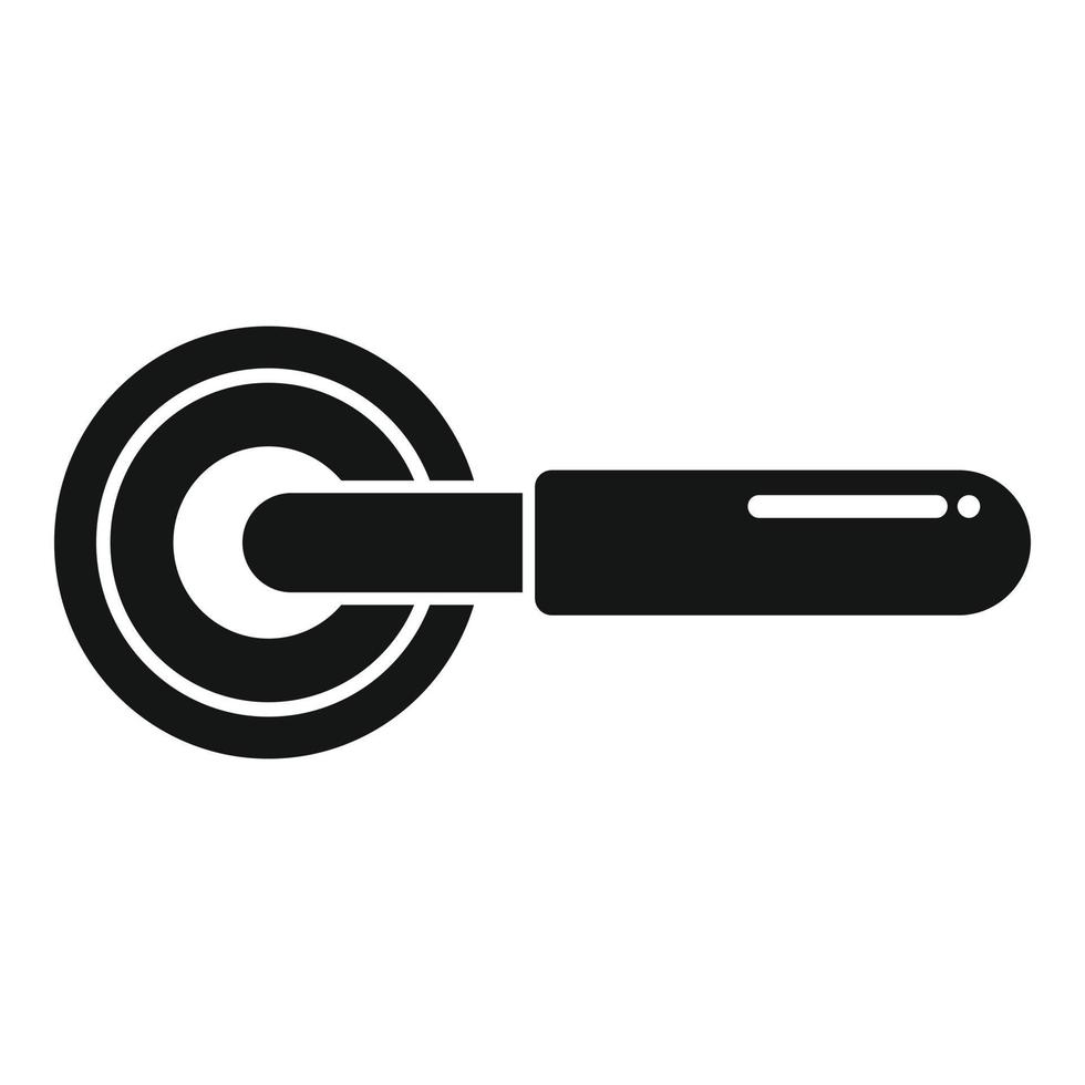 Door handle device icon simple vector. Lock knob vector