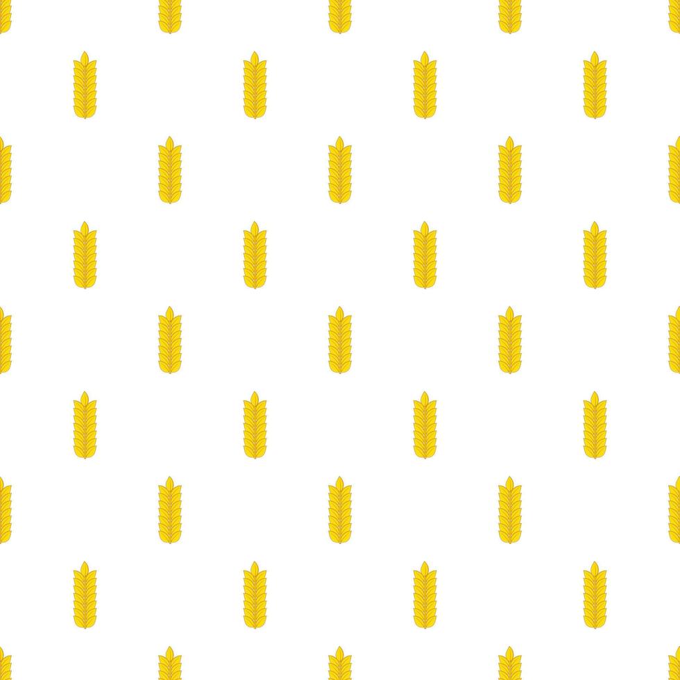 Wheat pattern, cartoon style vector