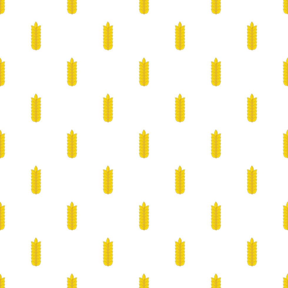 Wheat pattern, cartoon style vector