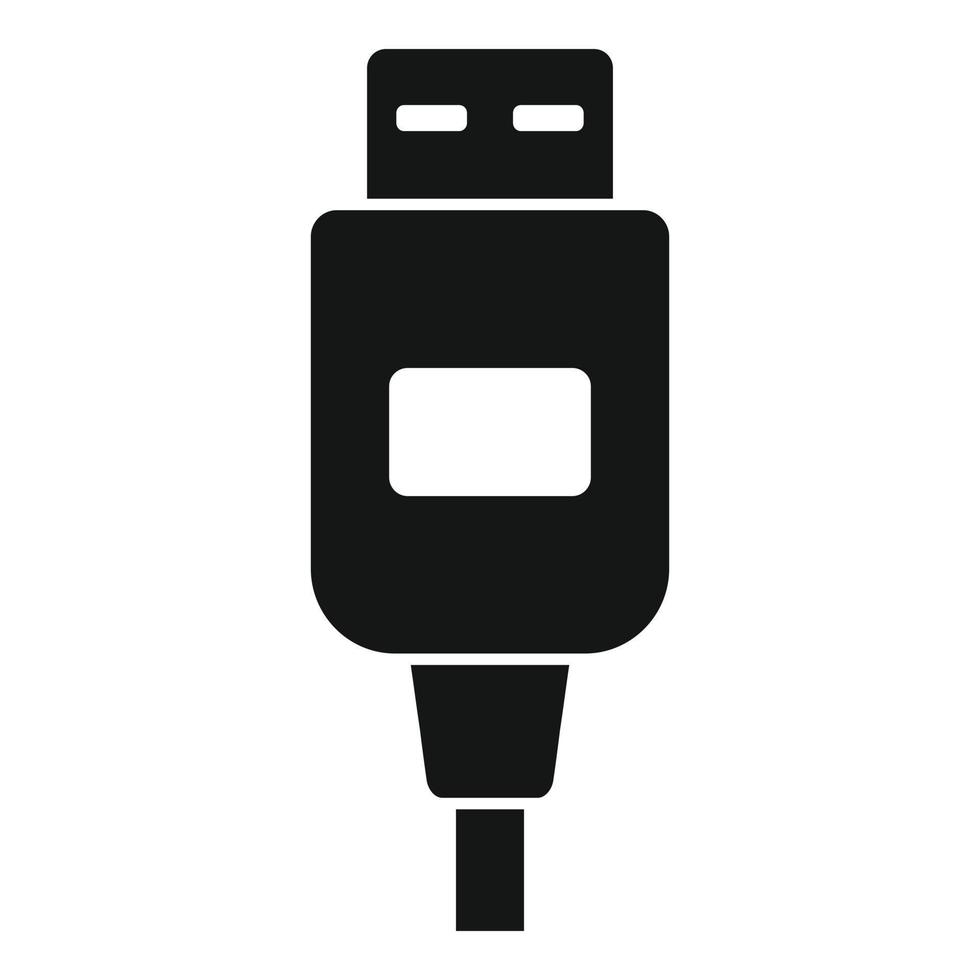 Fix cable icon simple vector. Broken phone vector