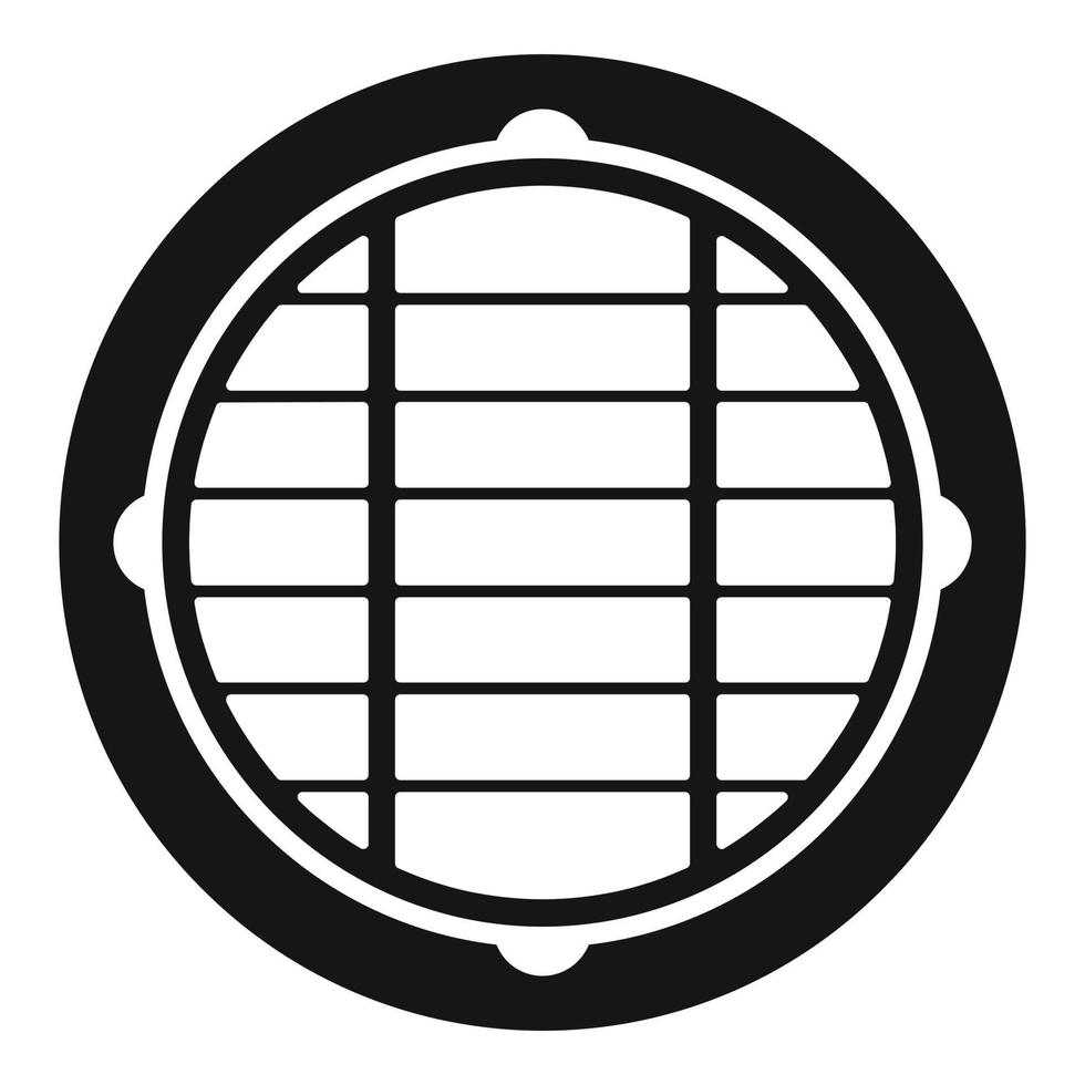 Water manhole icon simple vector. Street sewer vector