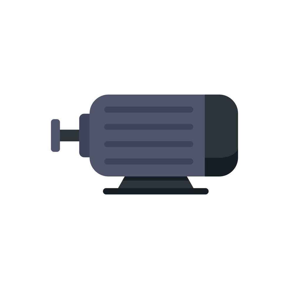 Electric power motor icon flat isolated vector