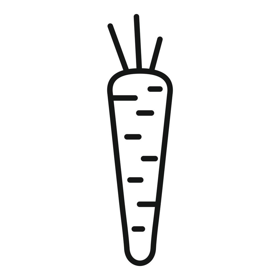 Carrot gmo icon outline vector. Agriculture food vector