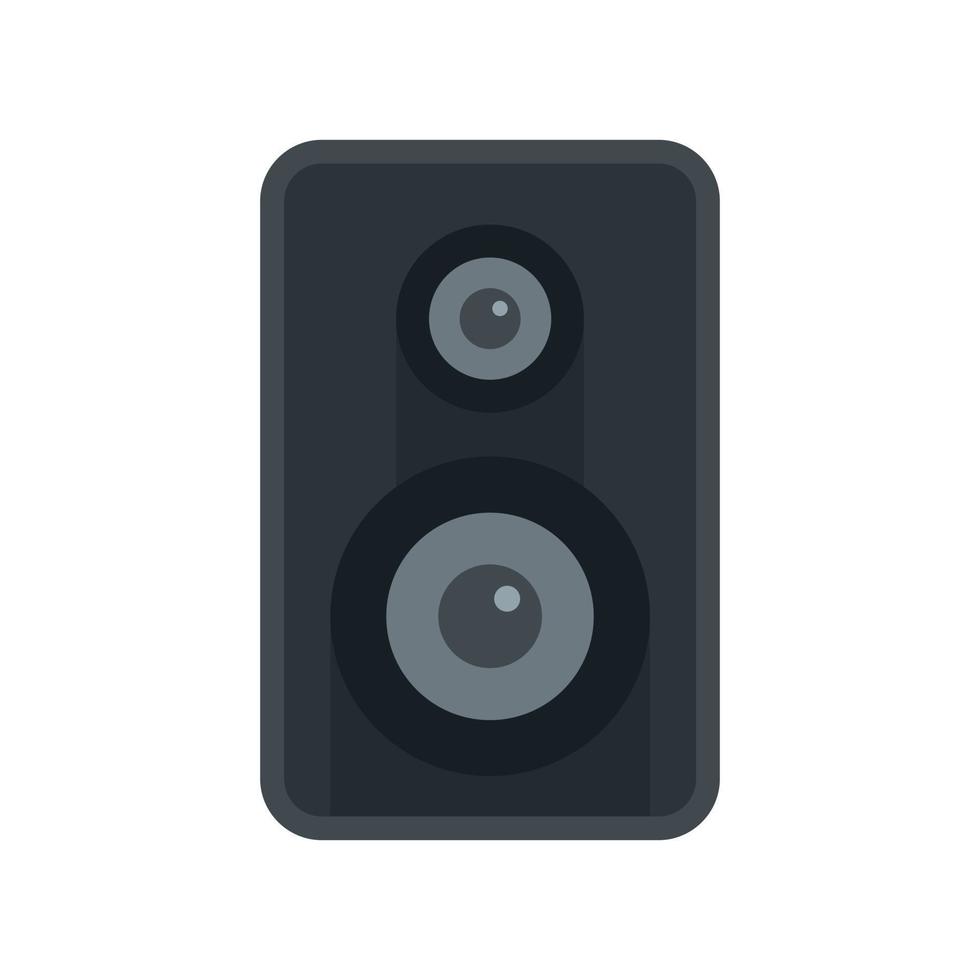 Acoustic speaker icon flat isolated vector