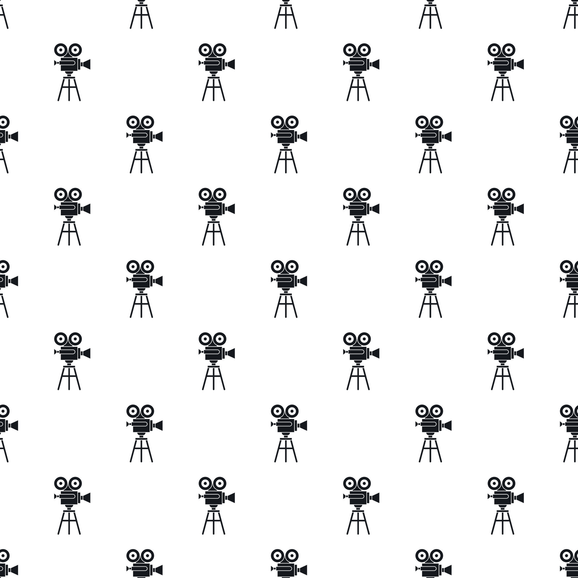 Retro cinema camera pattern, simple style 14866939 Vector Art at Vecteezy