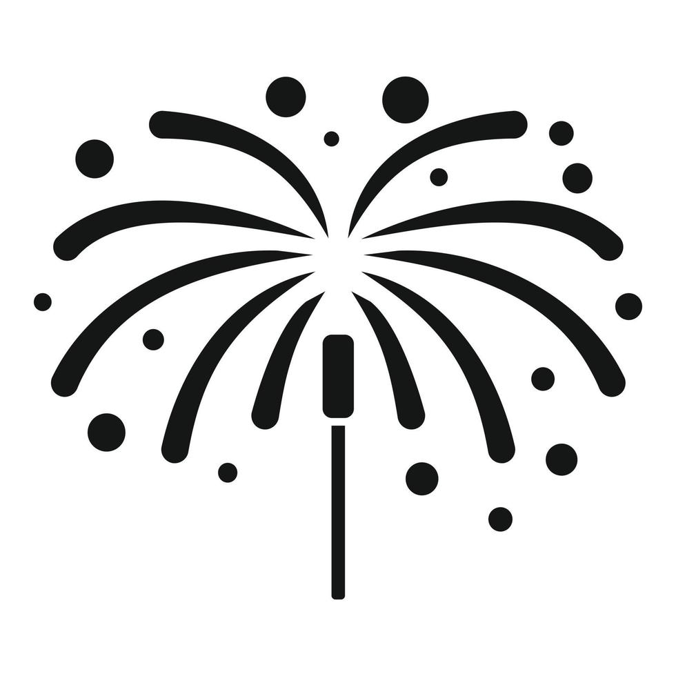 New year firework icon simple vector. Carnival event vector