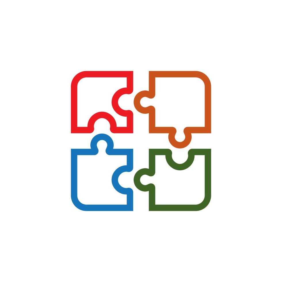 puzzle icon vector