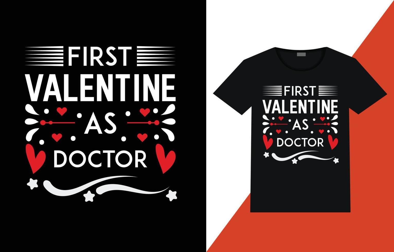 Valentine T-shirt Design vector