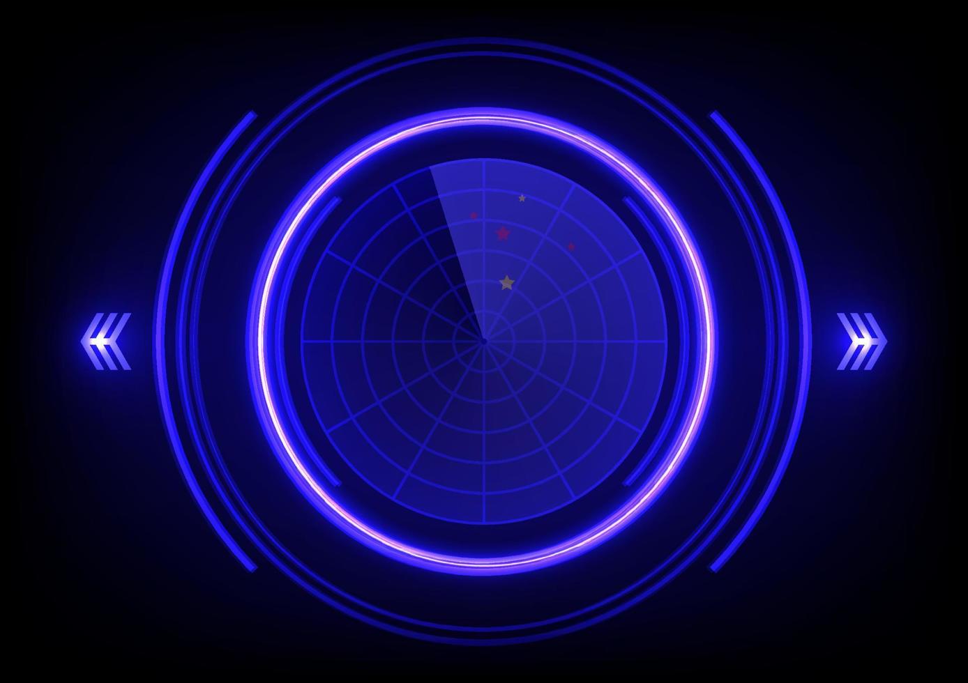 Futuristic scanner monitor technology display background vector