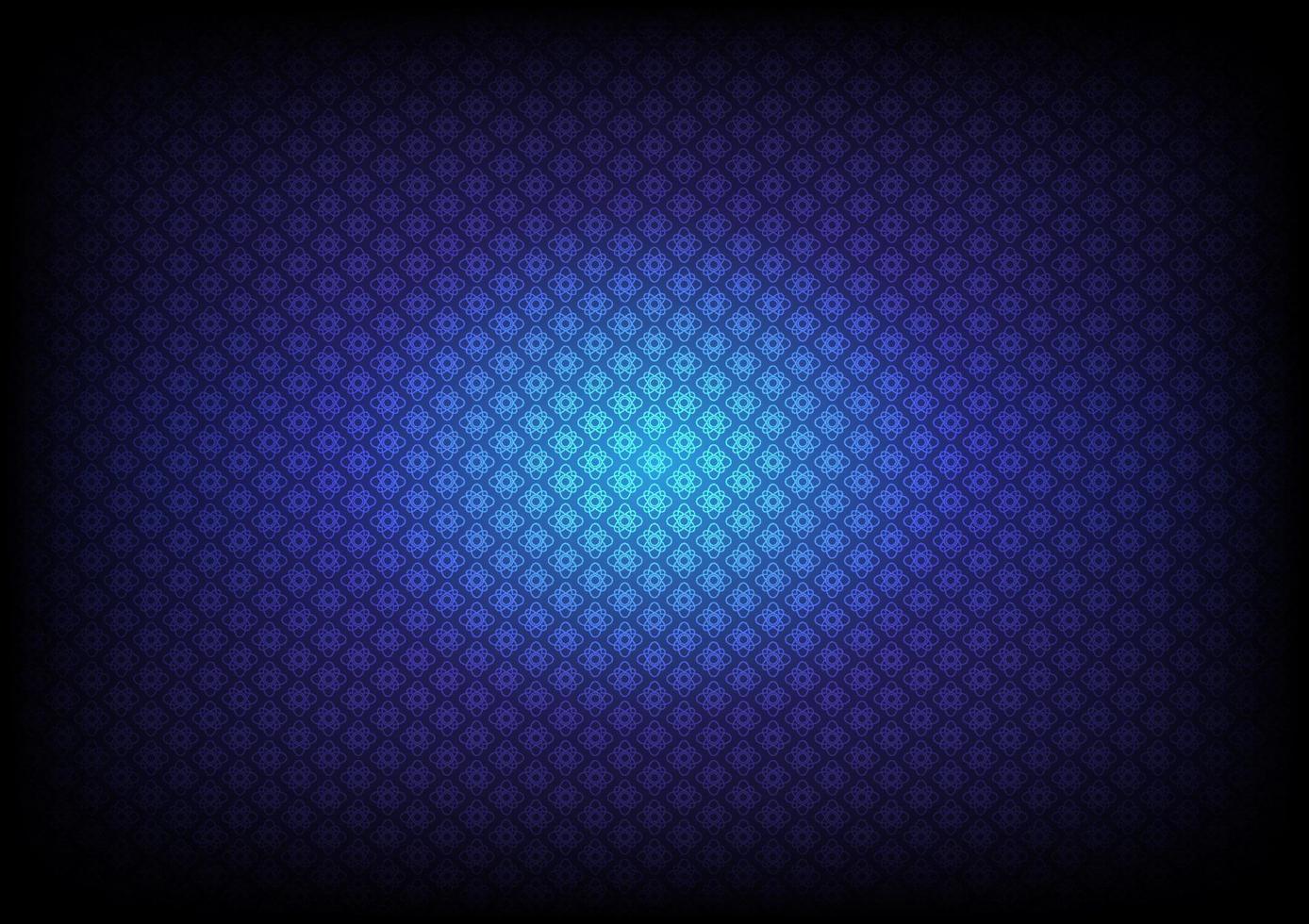 Abstract illustration modern floral design flower pattern blue background vector