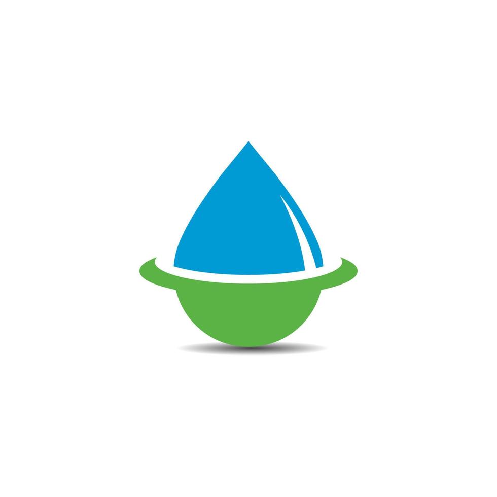 Set of abstract water drops symbols, logo vector