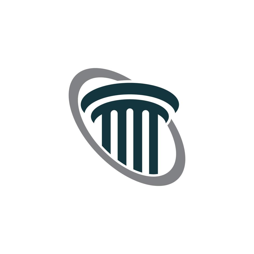 Pillar Logo Template. Column Vector illustration